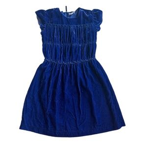 ✨Crewcuts Crushed Blue Velvet Dress - Size 14 - Elegant & Luxe!✨